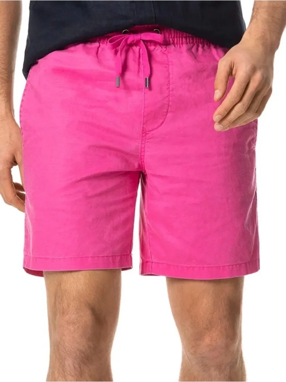NWT! Rodd & Gunn Glenmark 7” Resort Shorts – Geranium Pink Linen Cotton – Size M